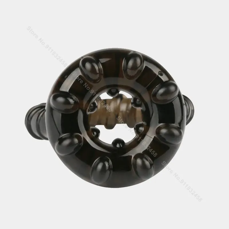 Male Semen Lock Ring Soft Time Delay Erection Dual Cock Ring Friction Massager Stimulation Couple Lover Sex Toys For Men
