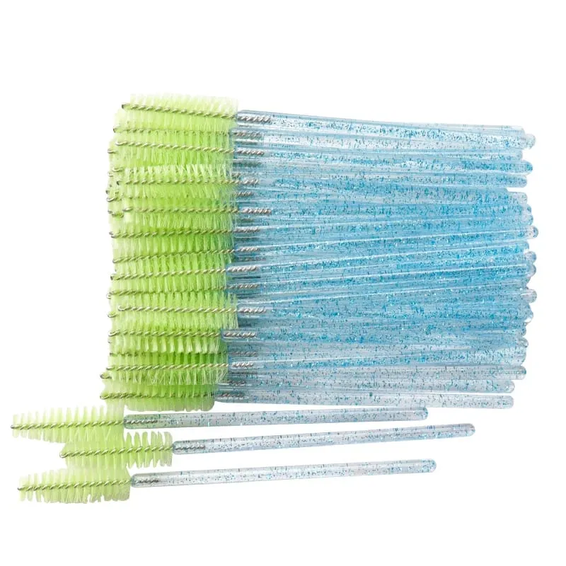 50pcs Makintab na Disposable Eyelash Brush Applicator Wands Curler Mascara Eyebrow Makeup Tools Spoolers Comb Wands Spoolies Brushes — image 16