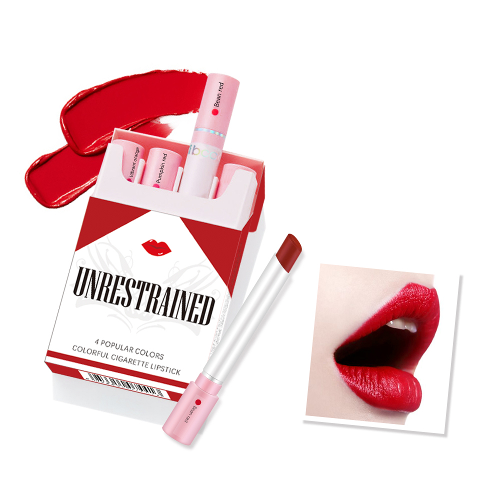 4-Lasting Stick Waterproof Lip Set - Μακράς διάρκειας Matte Lipstick με Διαφανές Φινίρισμα - Τέλειο δώρο για την ημέρα του Αγίου Βαλεντίνου