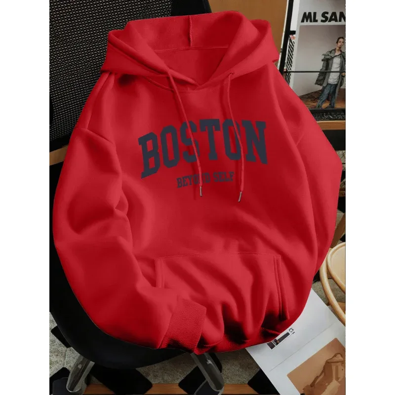 2026 New Men's Loose Hoodie Thin Spring Autumn Versatile Casual No Pilling Fade Resistant