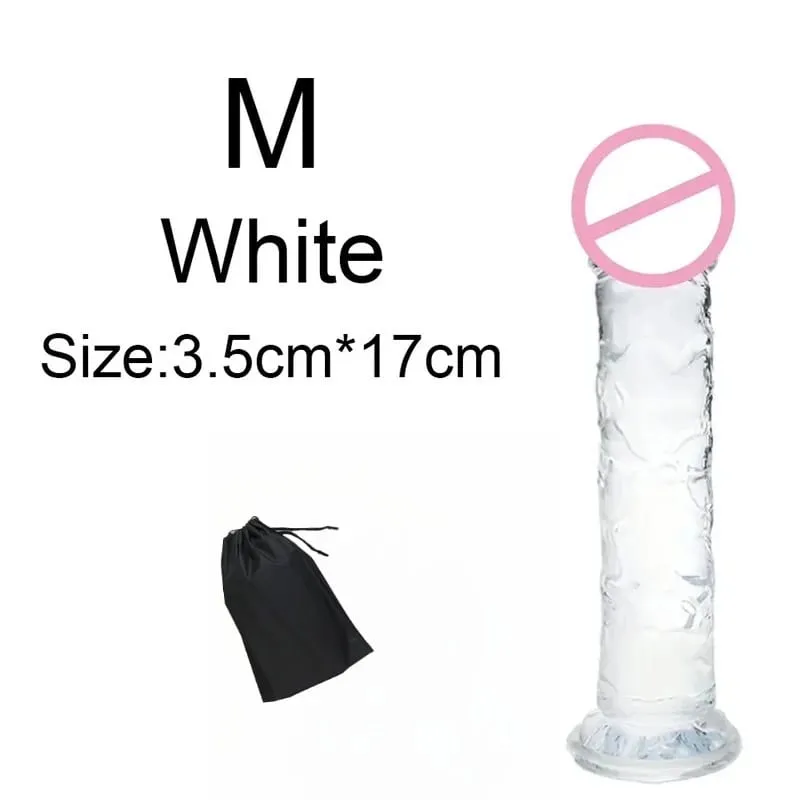 Σούπερ φθηνό 6 μεγεθών Ρεαλιστικό Soft Jelly Dildo Butt Prig βύσματα Παιχνίδι σεξ ενηλίκων για γυναίκες και άνδρες Κολπικός και πρωκτικός αυνανισμός