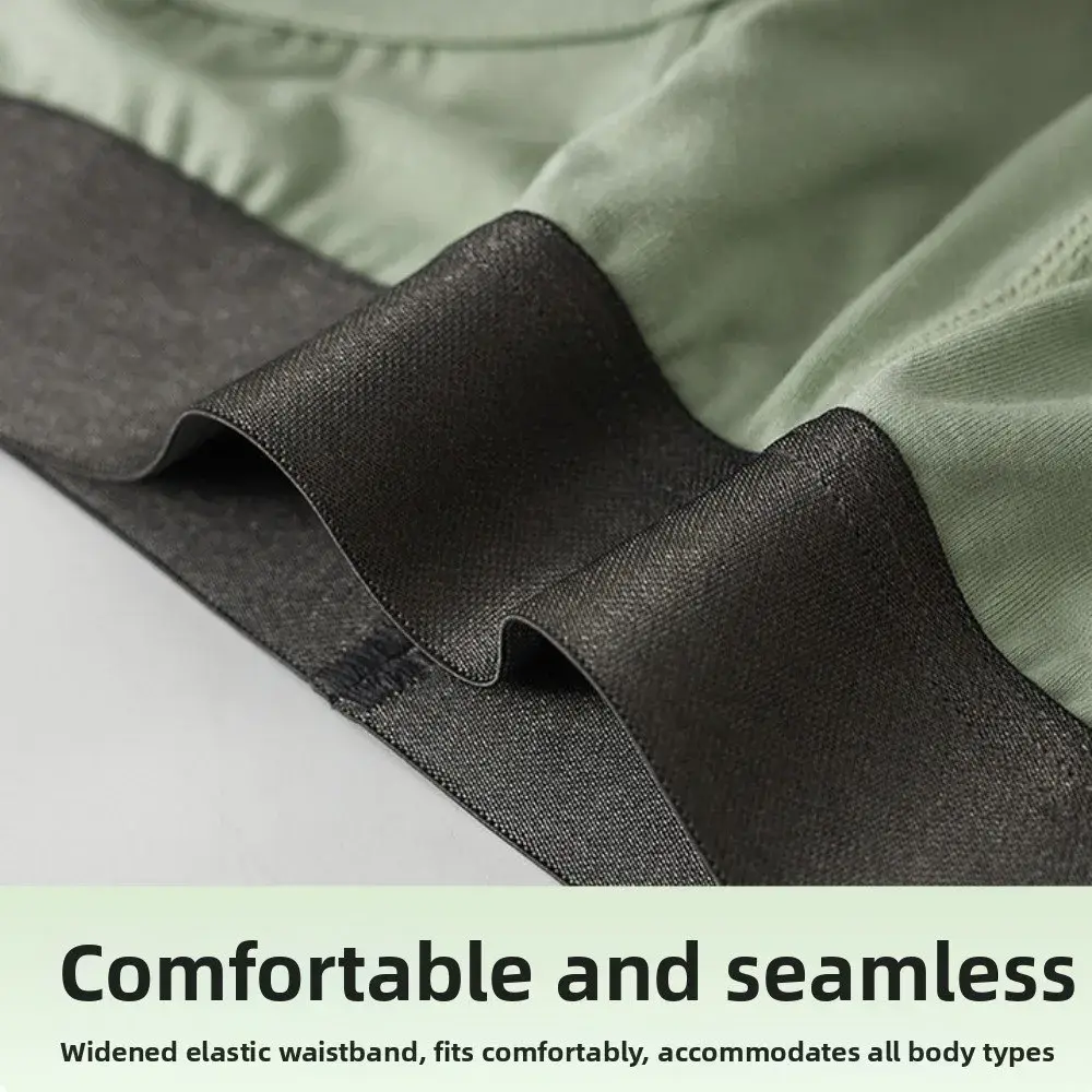 Bamboo Fiber Summer Thin Briefs Men Thin Underpants 2-in-1 Front Opening Men Front Opening Panties Breathable Lingerie