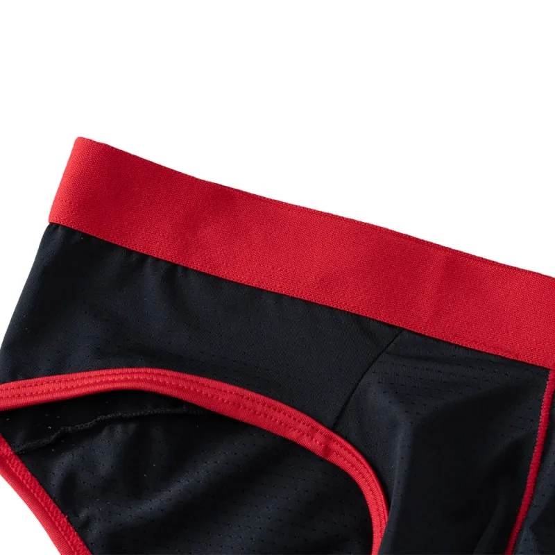 Fashion Mens Underwear Briefs Breathable Mesh Men's Panties Men Brief Bikini Underpants Back Patch Big Pouch Man Trunks D3-11