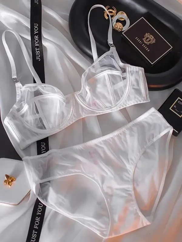 Γαλλικό Σετ σουτιέν Lace Minimizer Ultra Thin Cup Support Anti Sag Push Up Εσώρουχα για Μεγάλο Μπούστο Γυναικεία Αναπνεύσιμα Εσώρουχα 32-38AB