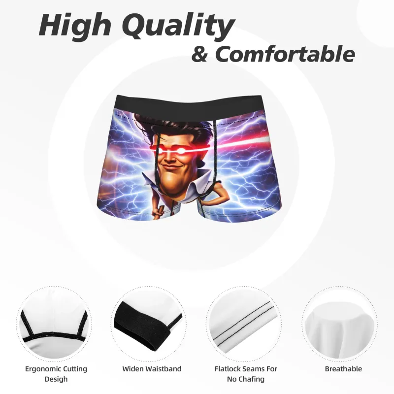 Charlie Kirk Meme Boxer Shorts Pouch Underwear High Quality Customs Shorts Briefs Novelty Men Panties Plus Size 2XL