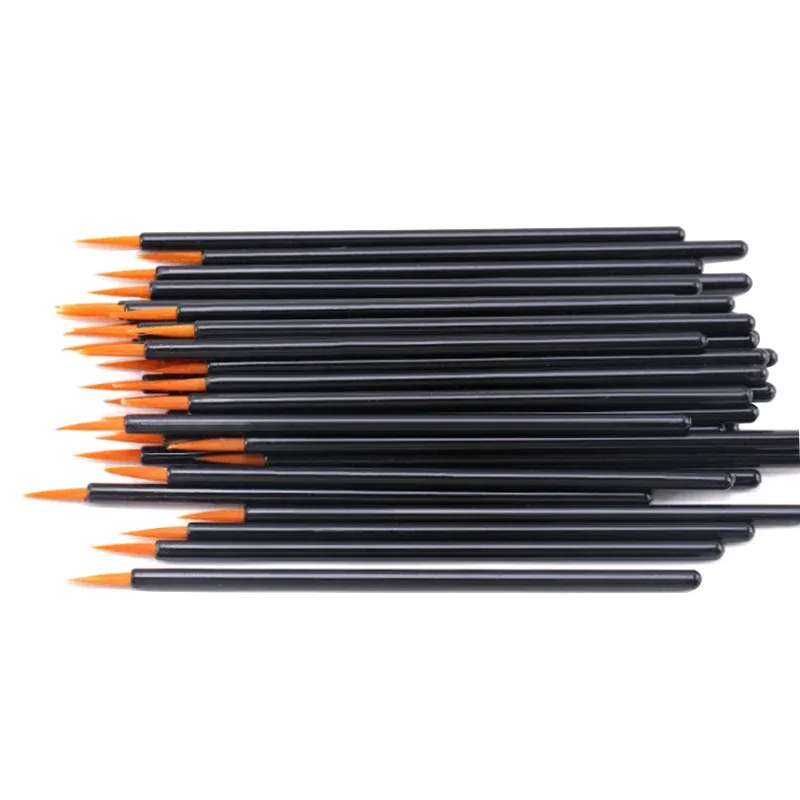 50/100 τμχ Βούρτσες Eyeliner Βούρτσες Εφαρμογής Σκιών Βλεφαρίδων Βούρτσα χειλιών για Ζωγραφική Νυχιών Εργαλείο στυλό Εργαλείο στυλό Ραβδί βλεφαρίδων ματιών