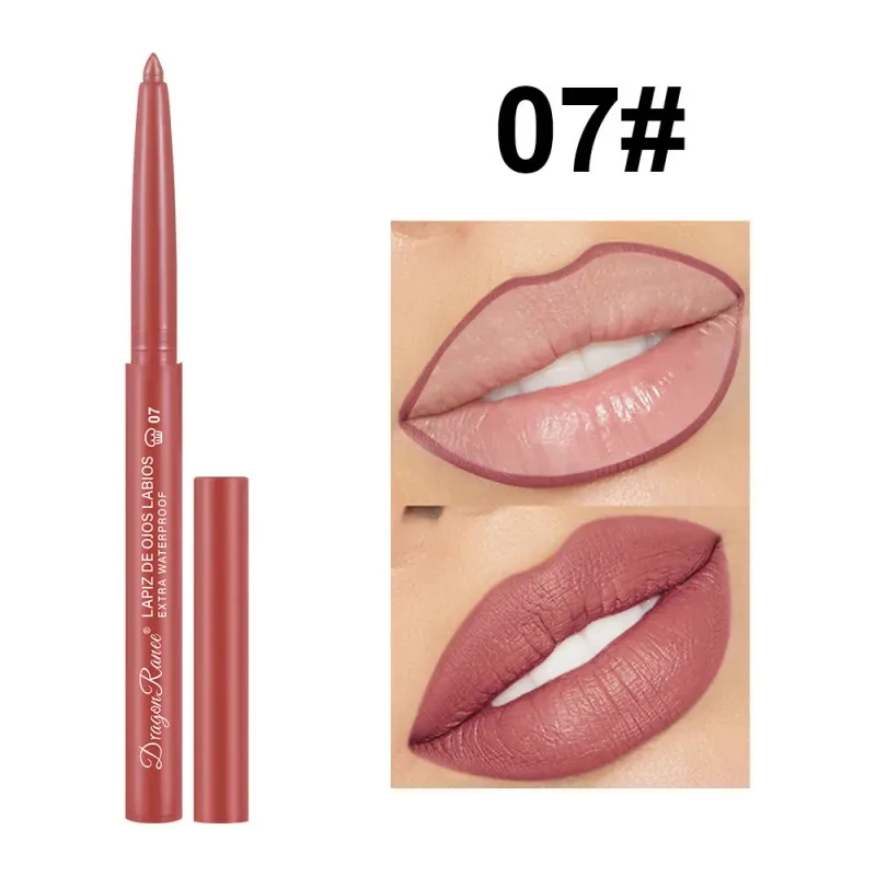 Lip Liner Αδιάβροχο μακράς διαρκείας Hook Line Lip Pencil Matte Beginner Automatic Lip Liner Bean Ενυδατικό Αντικολλητικό Cup Lips