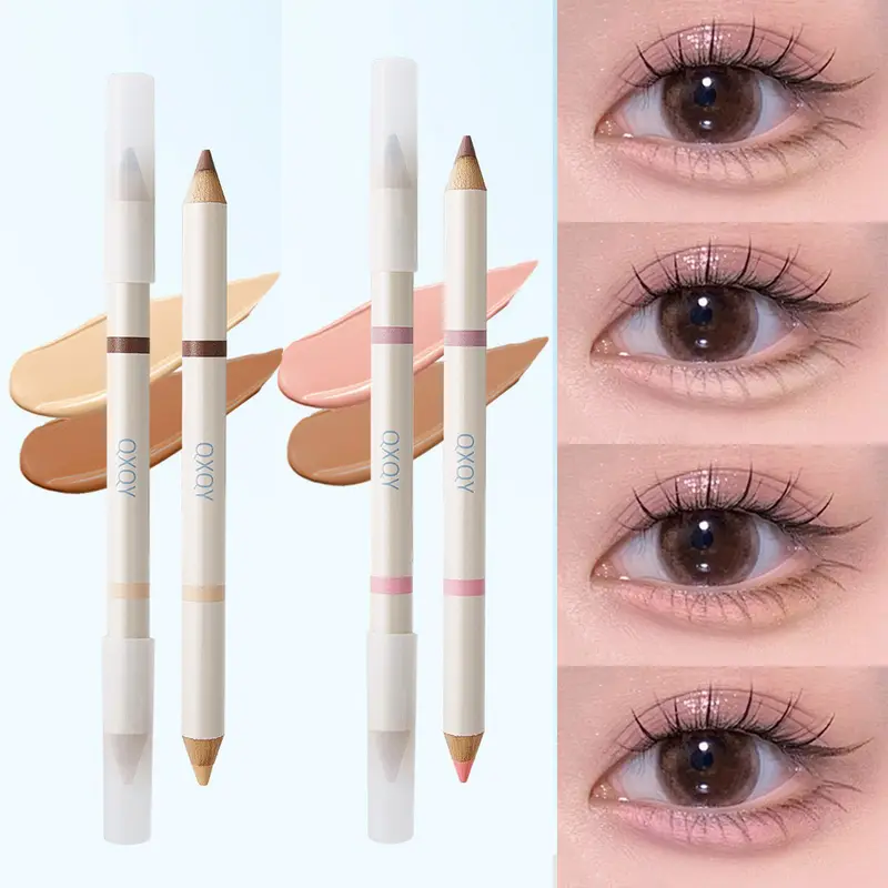 קצה כפול עיפרון Aeyosal Highlighter מט מתחת לעיניים שקית דמעות אניה חץ עט צללית סטיק קוריאני איפור נשים קוסמטיקה