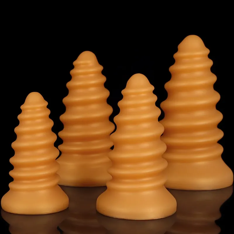Huge Anal Plug Anal Training Dilator Big Dildo Ass Long Screw Butt Plug Large Gay Sex Toy for Women Men Prostate Massage 18