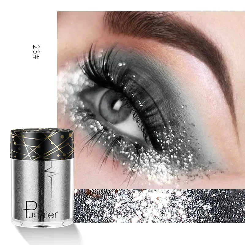 Νέα Glitter Eye Shadow Professional Makeup Monochrome Shining Eyeshadow Sequins Universal Party Cosmetic