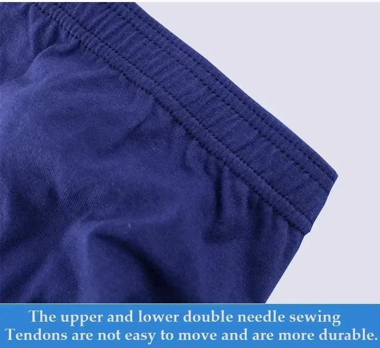6XL 8XL Big Men Underwear Cotton Anti Chafe Boxer Briefs No Ride Up Wide Waistband Underpants for Plus Size Heavy Men