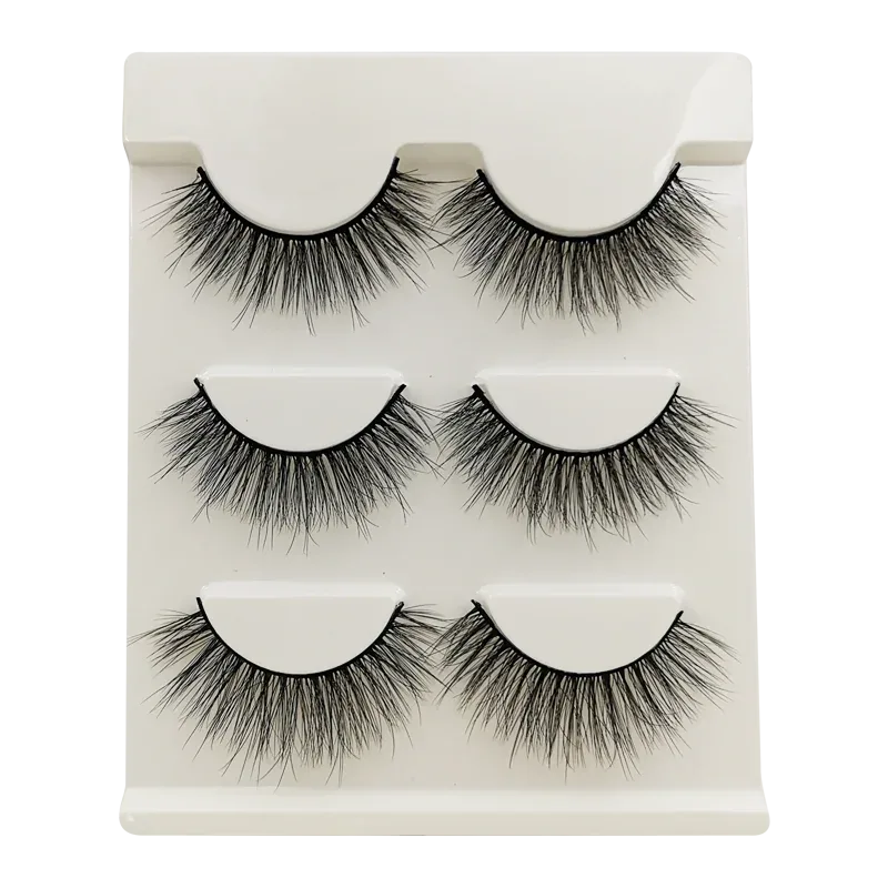 Half Eye Lashes Cat Eye Lashes 3/5/10 Ζεύγη ψεύτικες βλεφαρίδες Αφράτη απαλή φυσική εμφάνιση Clear Band 3D Mink Lashes Extension Μακιγιάζ