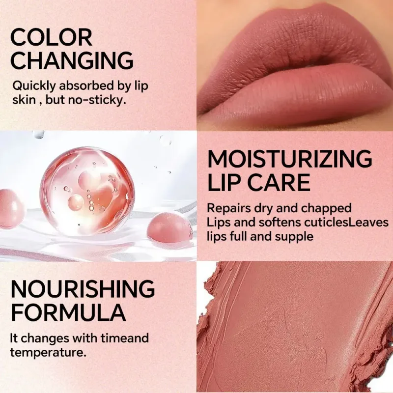 Non Stick Cup Cream Lipstick Langdurige lipgloss Matte lipgloss Waterdicht en gemakkelijk aan te brengen make-up