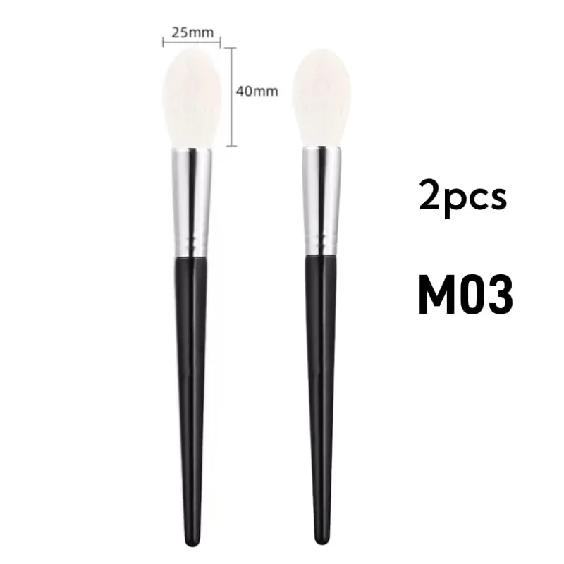Highlighter Brush Makeup Natural Goat Hair Blending Blusher Make Up Brushes Εργαλεία ομορφιάς