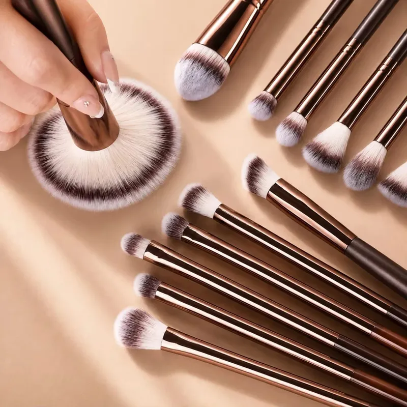Propesyonal na Dual-Ended Makeup Brush Set na may Foundation Contour Blush Powder na Pangkulay sa Mata at Concealer Brushes na Soft Syntheti