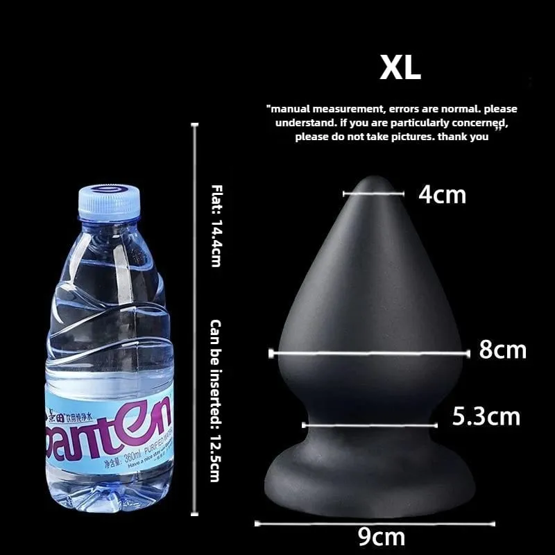 Huge Anal Plug Liquid Silicone Soft Conical Butt Plug Big Anal Dildos for Women Men G-spot /prostate Massage 18+ Sex Toys