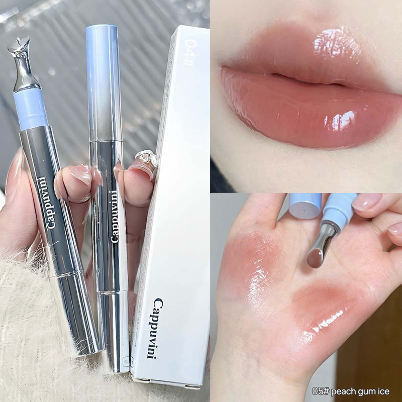 Mirror Watery Essence Lip Gloss עמיד לאורך זמן לא דביק שפתון נוזלי שופע ג'לי Lip Glaze איפור גוון לחות לשפתיים