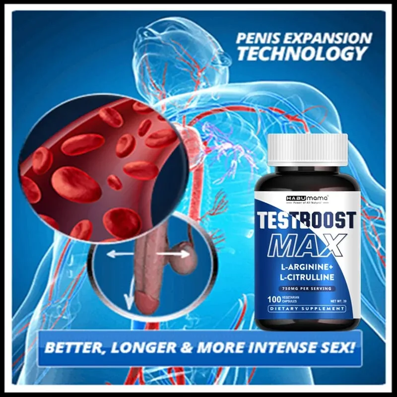 Ultimate Male Enhancing Supplement | Clinically-Backed | 100 tablets for Energy Stamina & Enlargement | Vegan | Discreet Ship