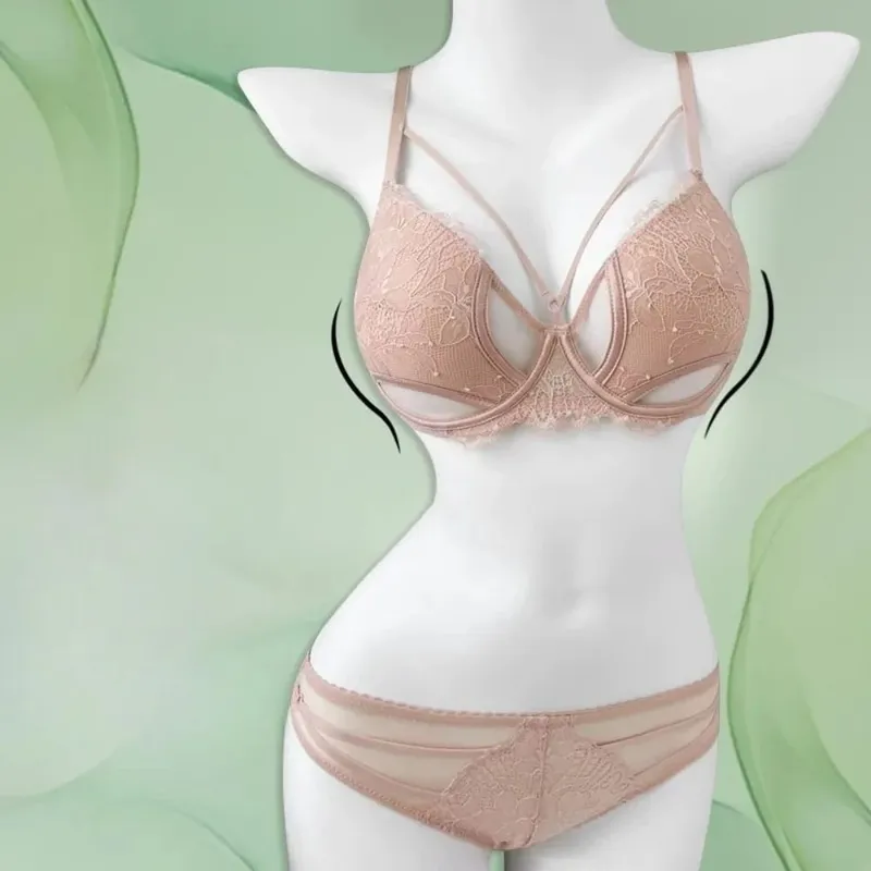 1. BANERDANNI סקסית Pure Desire חזיית סט מזער חזה גדול תמיכת Push Up Side אנטי צניחת הלבשה תחתונה נגד התרחבות חמה מכירה הטובה ביותר