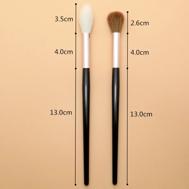 Βούρτσες μακιγιάζ με highlighter Κορυφαία τρίχα κατσίκας Υψηλής ποιότητας μπλέντερ σκιών ματιών Βούρτσα μακιγιάζ για σκιές φρυδιών