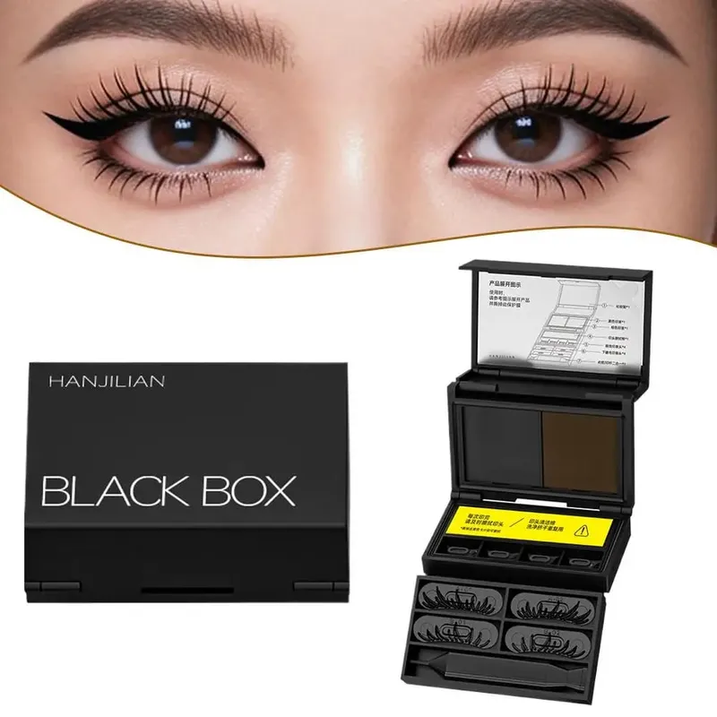 3-σε-1 Lower Eyelash Stamp Eyeliner & Mole 3s Fast Long-resting φορητό σετ μακιγιάζ Εφαρμογή ματιών Αντιολισθητικό Φυσικό V3V2