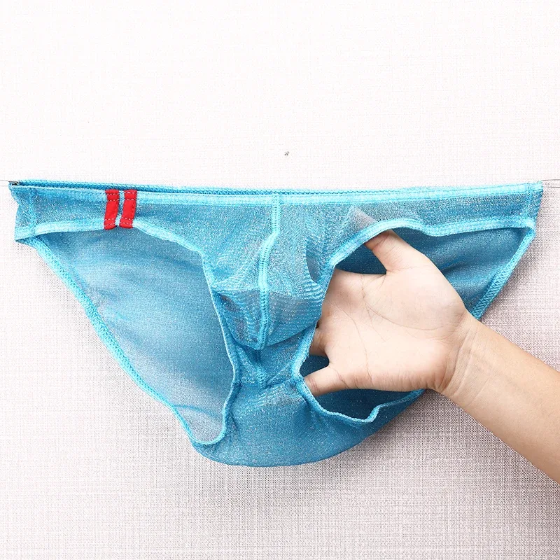 Men's Underwear Briefs Ultra Thin Low Rise Mesh Breathable Panties