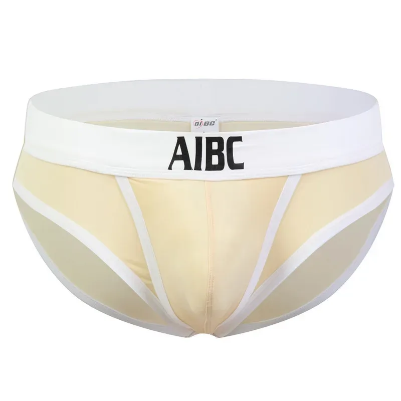 Ice Silk Underwear For Men Big Pouch Open Front Briefs Low Rise Underpants Gun Separation Breathable