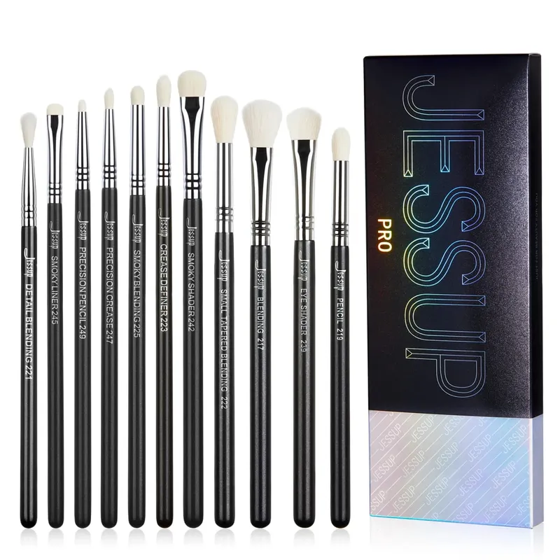 Jessup Eyes Brushes Set Eyeshadow Makeup Brush Premium Synthetic Blending Shader Crease T340