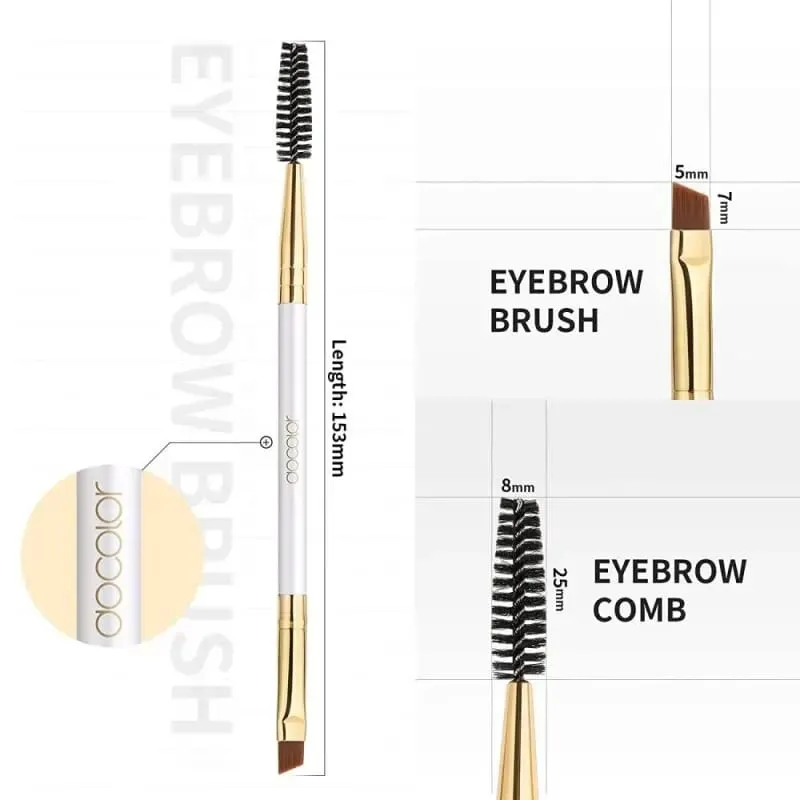 Docolor Kuas Alis + Sisir Alis Kuas Alis Kecantikan Kuas Makeup Profesional untuk Kuas Alis Mata Kuas Pencampur Mata