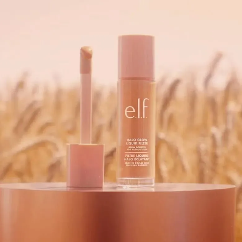 ELF Halo Glow Liquid Filter Liquid Foundation Complexion φαίνεται υγιής και πιο λαμπερή φύση κατάλληλη για διάφορους τύπους δέρματος