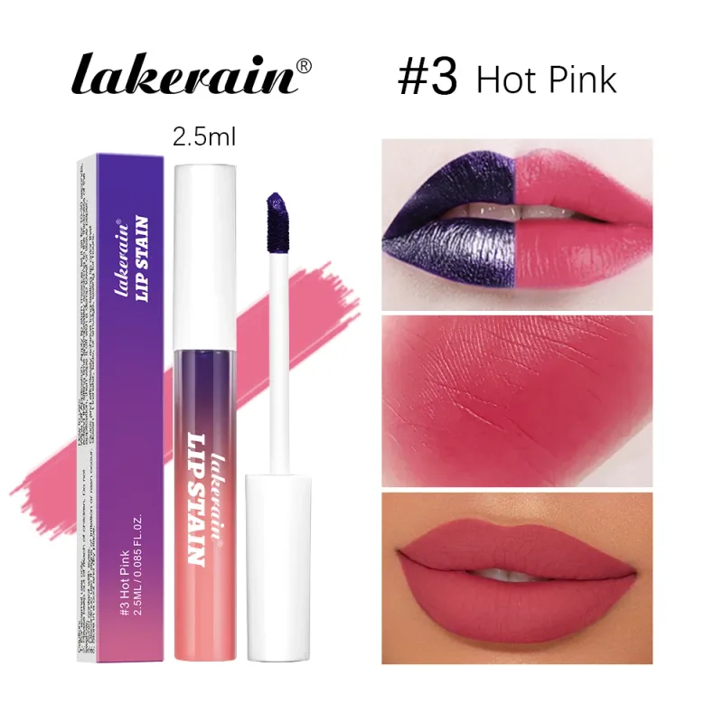 Lakerain Lip Gloss Peel and Stick Set Pink Lip Gloss Transfer Resistant Μακράς διάρκειας Αδιάβροχο Φυσικό Lip Gloss για γυναίκες