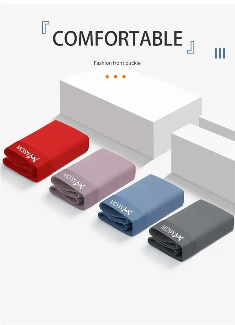 MiiOW 3Pcs/Men's Underwear High Quality Modal Boxer Shorts Antibacterial Breathable Men Underpants Elasticity Large Size Panties