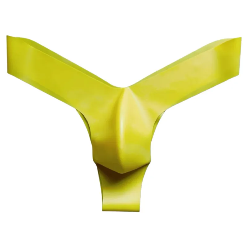 Transparent Latex Thongs For Men Briefs For Men Latex Underwear Brand New Condition G-Strings Underwear Low Waist Briefs
