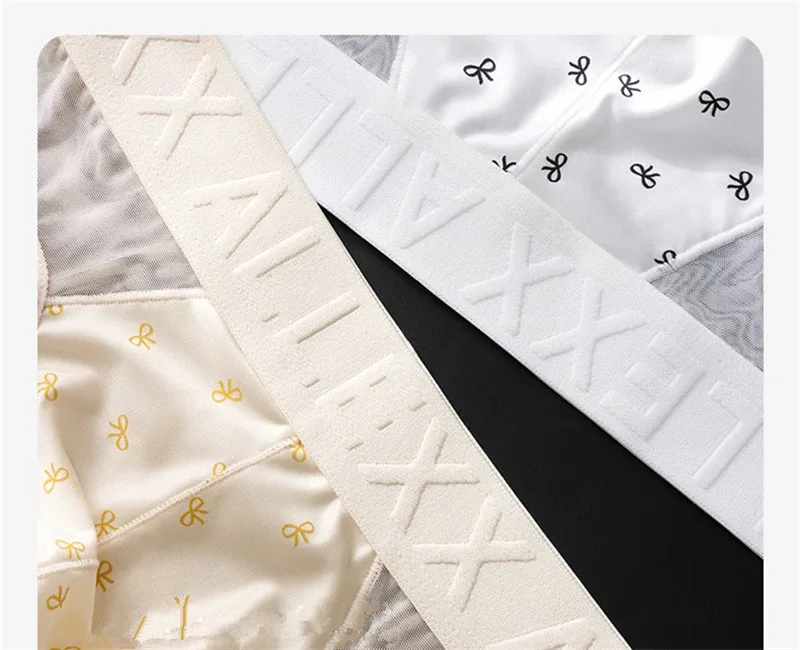adults 18 plus cueca mesh men's underwear letter waist cuecas masculino print calzoncillos hombre 3D convex bag man lingеrie new