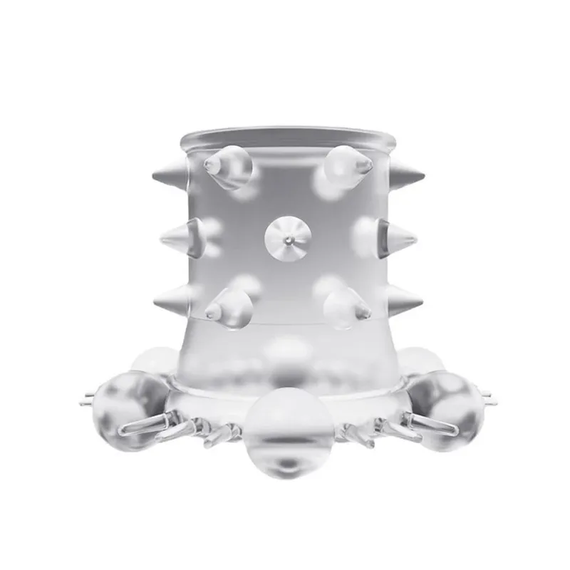 1PC Penis Ring Sleeve Crystal Cock Ring Reusable Condom Delay Ejaculation Sex Toys for Men Male Lock Cockring Intimate Goods