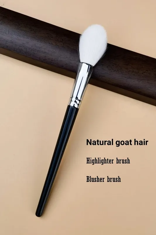 Highlighter Brush Makeup Natural Goat Hair Blending Blusher Make Up Brushes Εργαλεία ομορφιάς