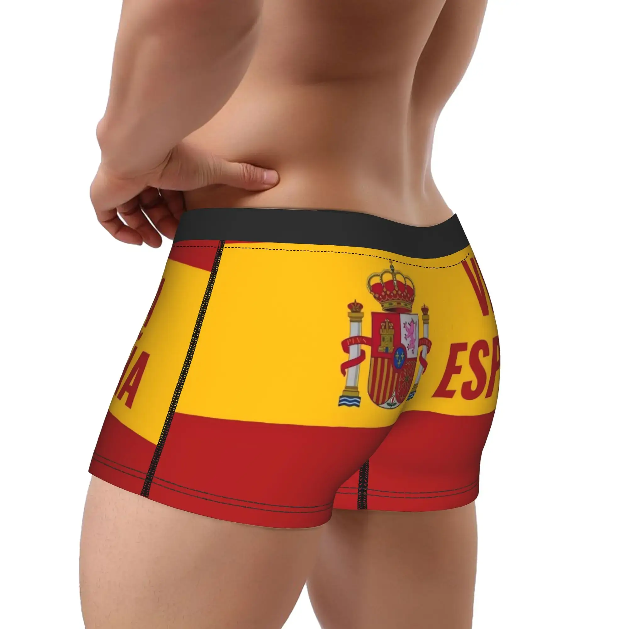 Spain Vox Flag Underwear Men Shorts Briefs Breathable Boxershorts Hot Sale Customs Oversize Underpants
