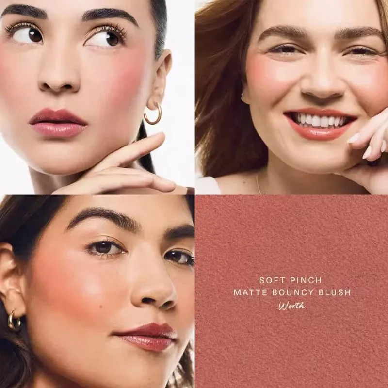 Rare Beauty Easy to Apply Highlighter Eyeshadow Palette Blush Hydrating Brightening Blush πουρέ πατάτας Ενισχύει τις λεπτομέρειες του προσώπου