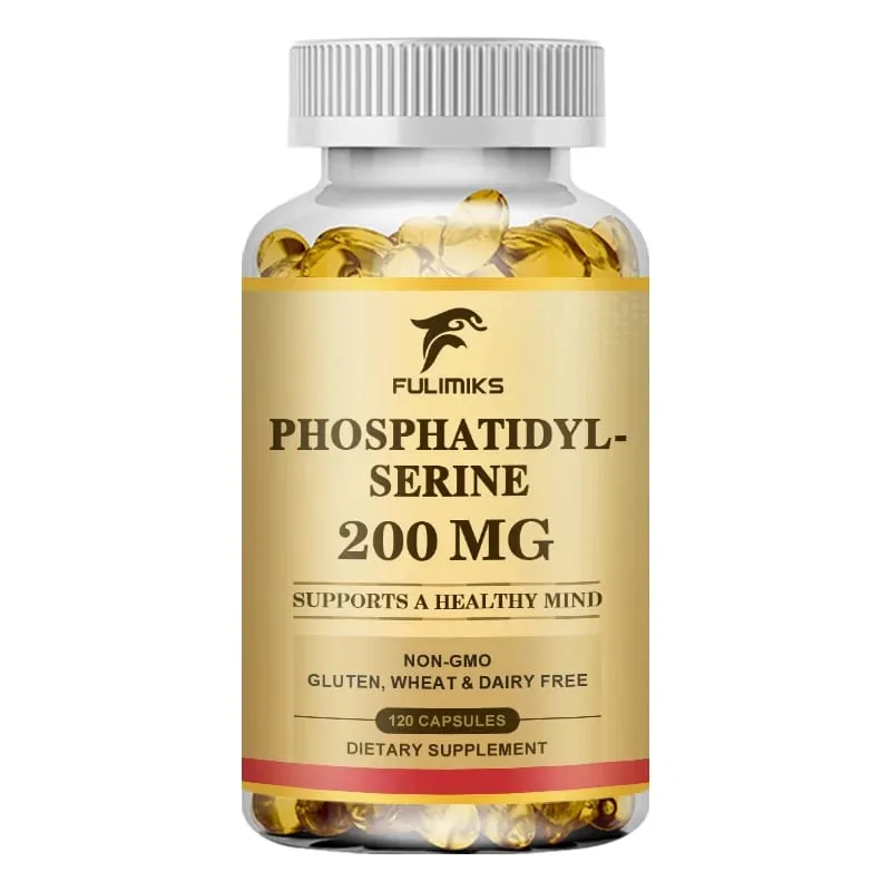 PhosphatidylSerine Capsules High Absorption Supplement for Support Memory Focus Cognitive Sleep and Brain Health