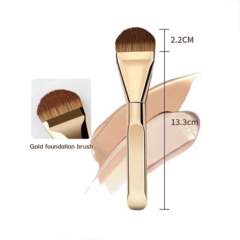 1 Buah Kuas Foundation Ultra Tipis Berbentuk Lidah Concealer Mulus Kepala Datar Alat Kecantikan Rambut Lembut Kuas Makeup Kuas Masker
