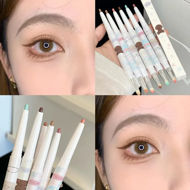 Pearlescent Grape Eyeliner Gel With Brush Blend Silky Smooth Tea Brown Pink Lying Selyemhernyó Vízálló Eye Liner Ceruza Smink