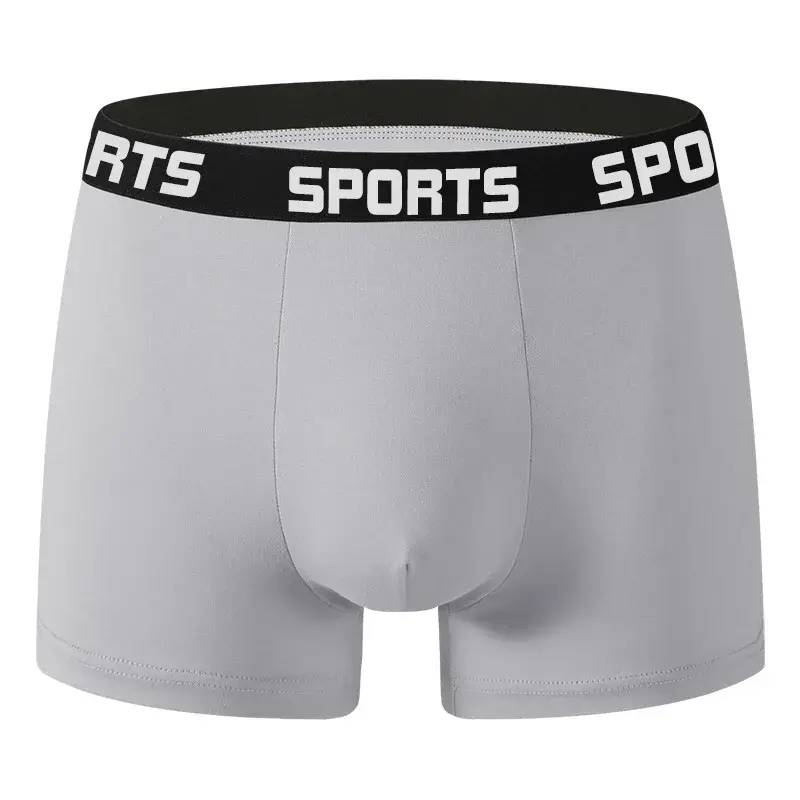 10PCS/Pack Men SPORTS Boxer Shorts Underwear Comfort Trend Panties Man Simple Breathable Underpants Sexy Male Intimate Panties