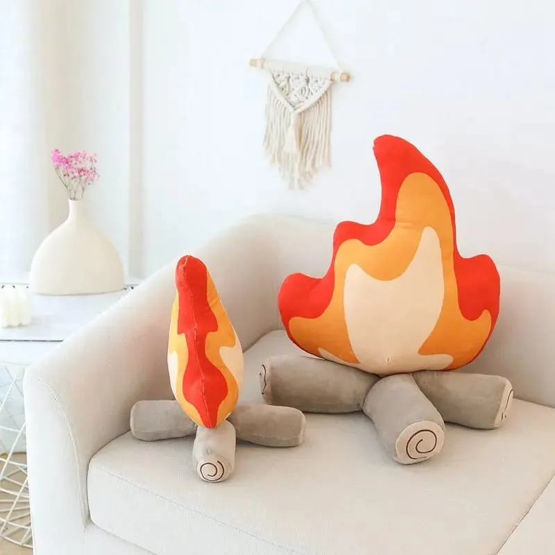 30cm/45cm Funny Simulation Bonfire βελούδινο παιχνίδι μαλακό γεμισμένο καρτούν κούκλα φωτιά Σαλόνι Μαξιλάρι δαπέδου Διακοσμητικό μαξιλάρι Δώρο