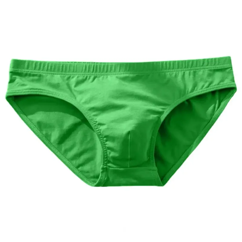 Cotton Briefs Adult Man Briefs Stretchy Breathable Solid Color Male Underwear Low Waist Cotton Underpants Plus Size Men Cotto