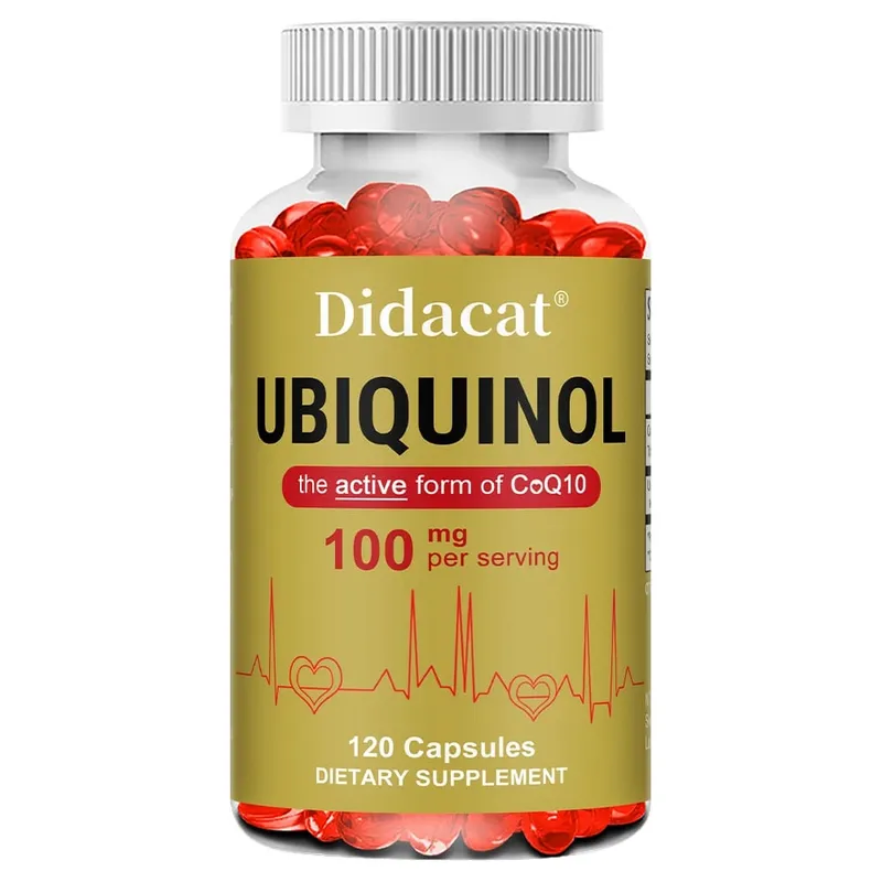 Ubiquinol CoQ10 φυτικές κάψουλες Αντιοξειδωτική υποστήριξη Κοινής κυτταρικής παραγωγής ενέργειας Καρδιά και καρδιαγγειακή υγεία