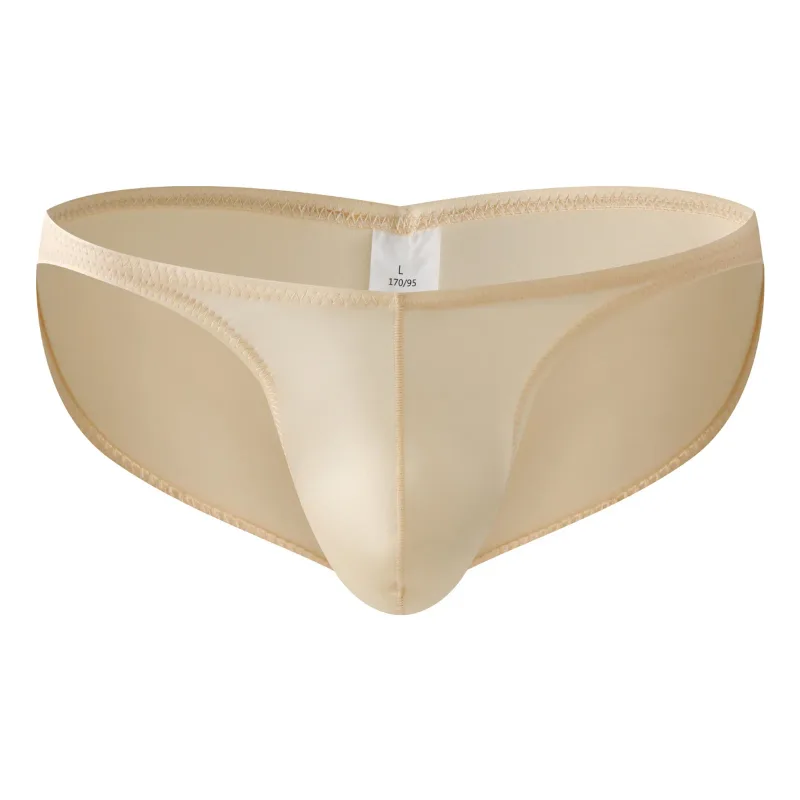 Men's Low Rise Gym Briefs Smooth Satin Sport Training Underwear Bodybuilding Ultra Thin Quick Dry Fitness Workout Butt-lifting