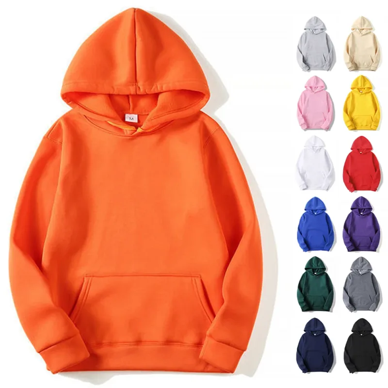 Zwykły polar sublimacyjny bluzy luzem hurtownia swetry męska bluza z kapturem tanie solidna bluza z kapturem dla mężczyzny Sudaderas Para Hombre