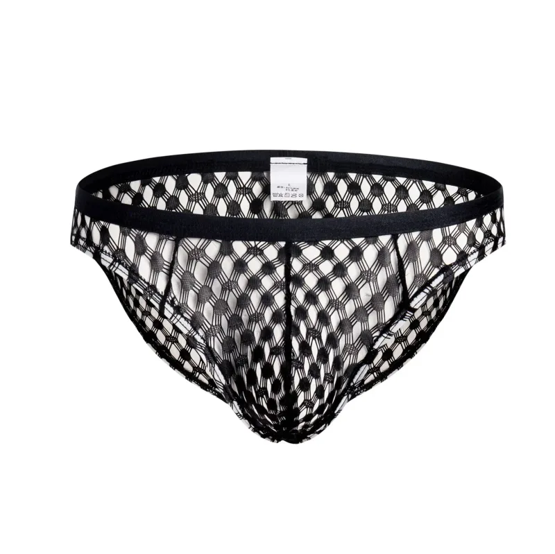 Mens Thong Low Cut See Through Lace Underwear