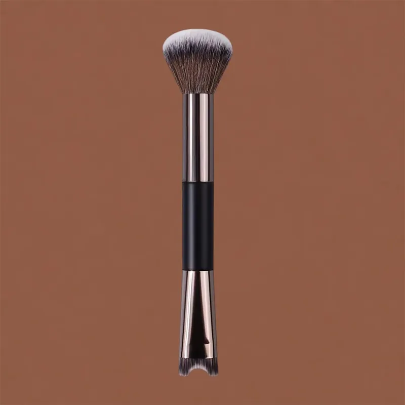 Ilong Contour U-Shaped Makeup Brush Dual-End Nose Shadow Makeup Brushes Eyeshadow Contour Face Highlighting Brush Mga Tool sa Kosmetiko