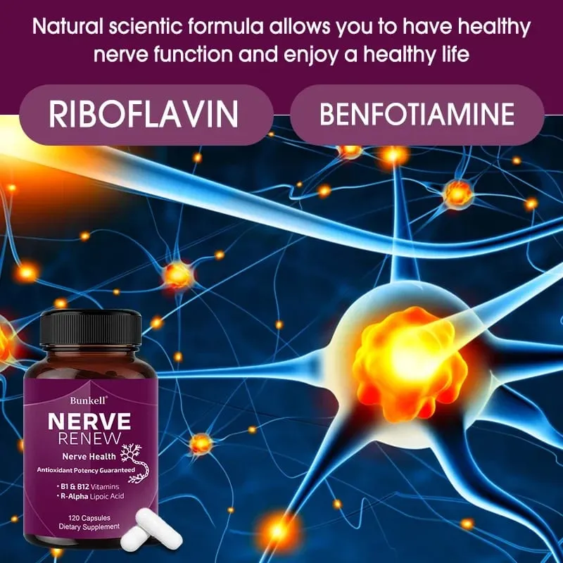 Neurological Support Capsules - Alpha Lipoic Acid Vitamins - Sinusuportahan ang Nervous System at Joint Health Bone Health — image 5